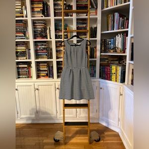 Merona Black White Striped Dress A Line Womens —NWOT